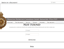 Tablet Screenshot of birthofaregiment.com